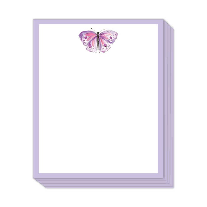 Handpainted Lavender Butterfly notepad