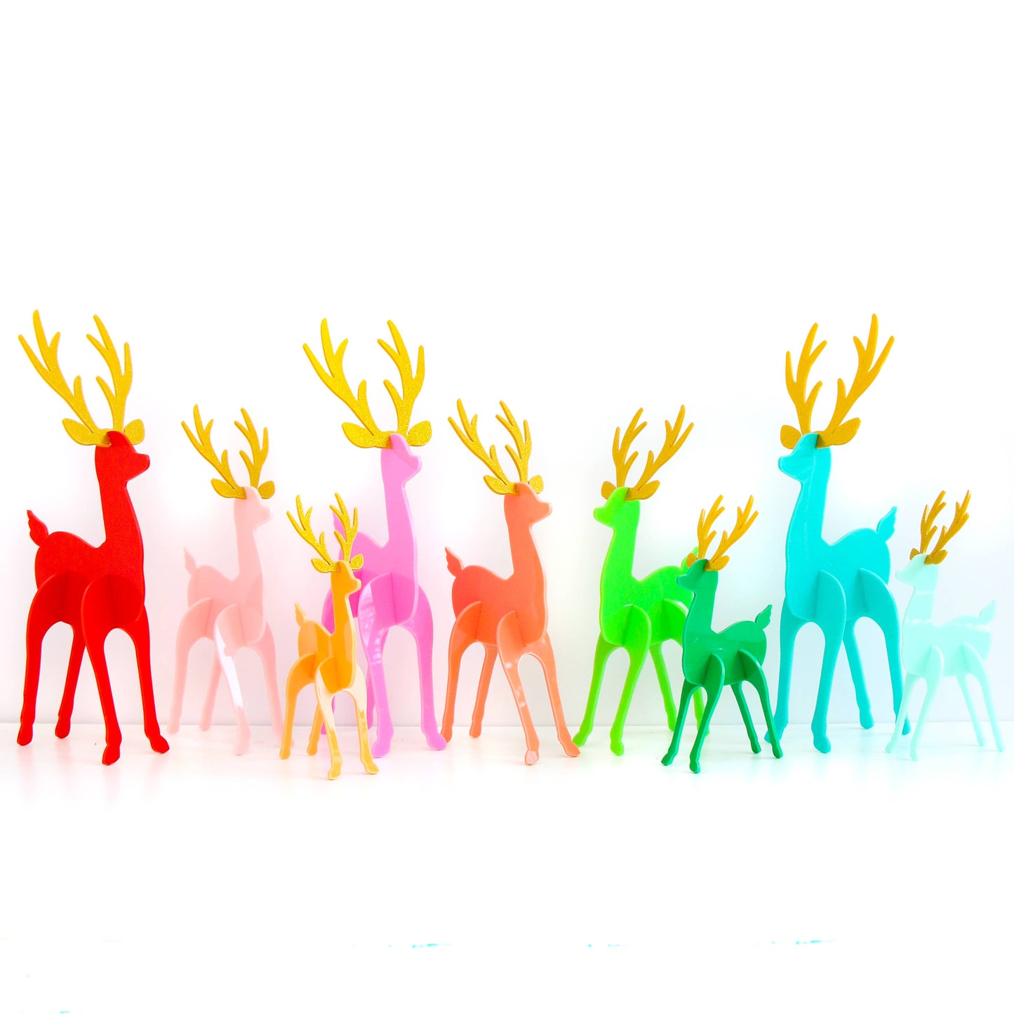 Acrylic Reindeer Set