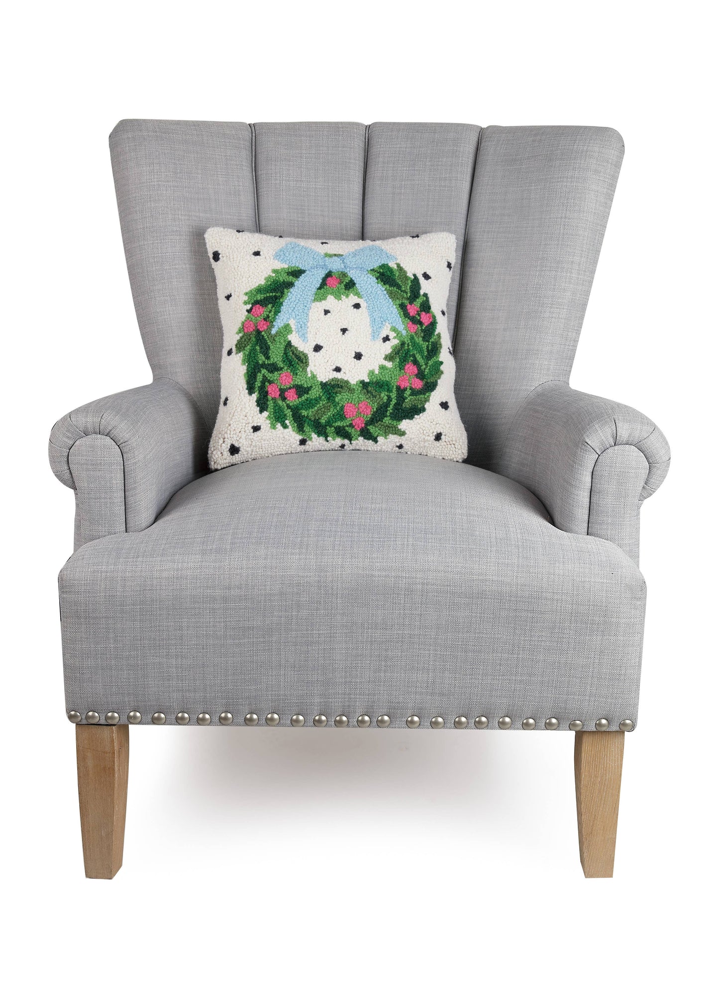 Holiday Wreath Hook Pillow