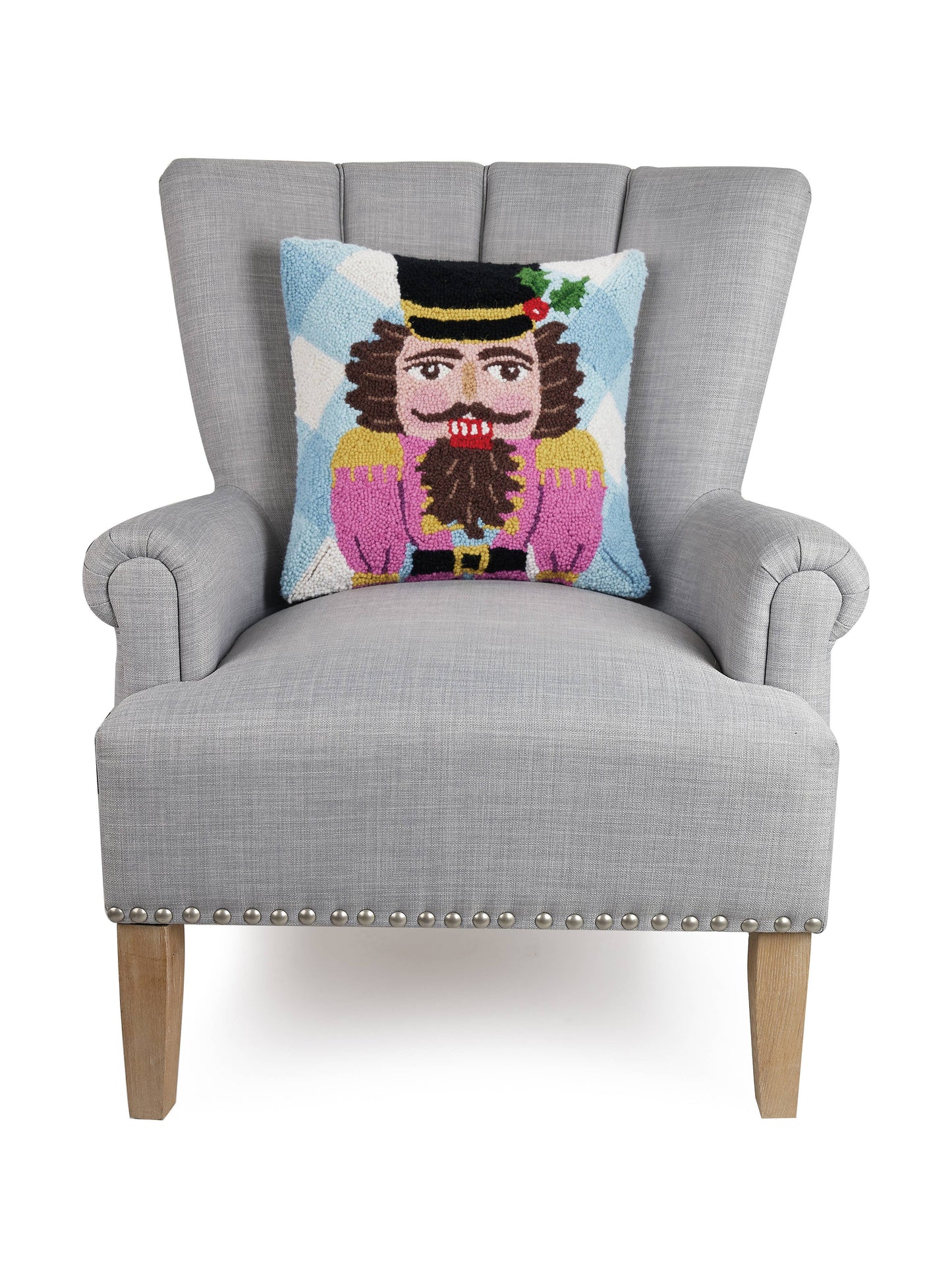 Blue Nutcracker Hook Pillow