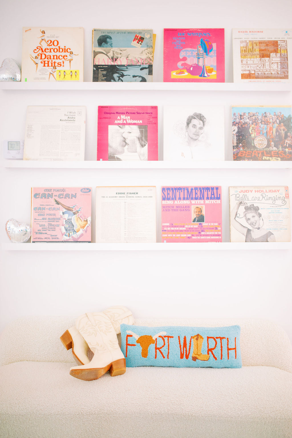 FORT WORTH BOOT HOOK PILLOW