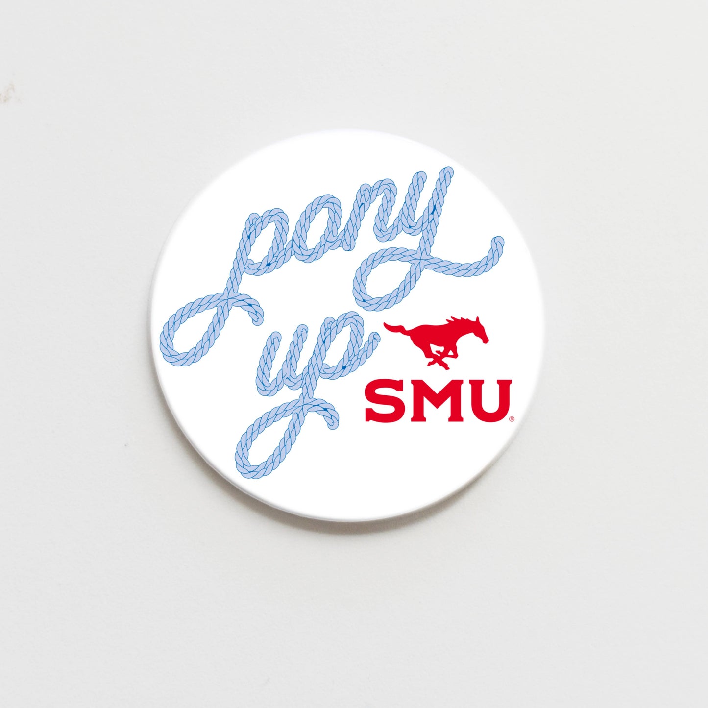 SMU Mustangs Fan Game Day Button