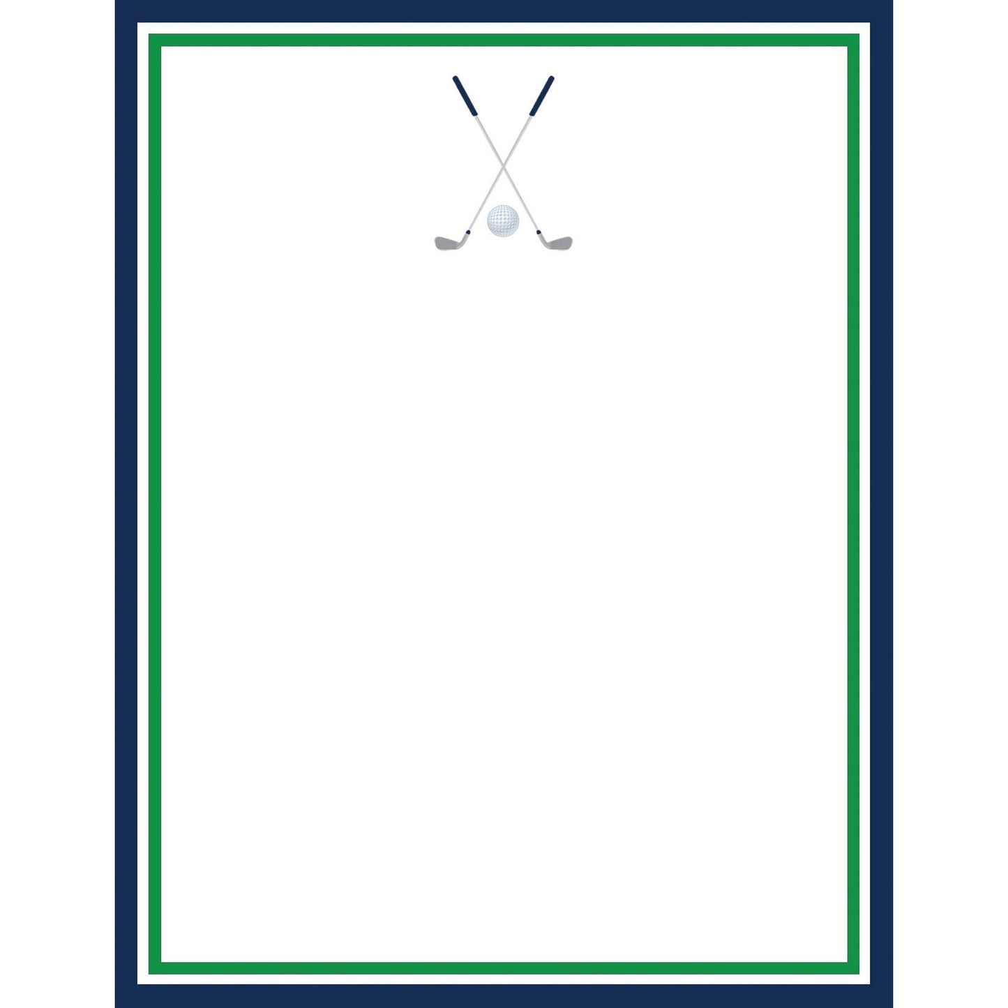 4.25 x 5.5 Golf Clubs Notepad