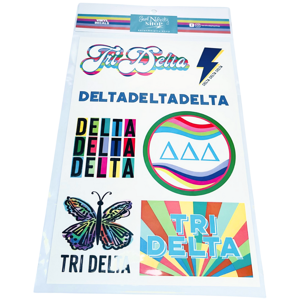Sorority Vinyl Decal Sheets