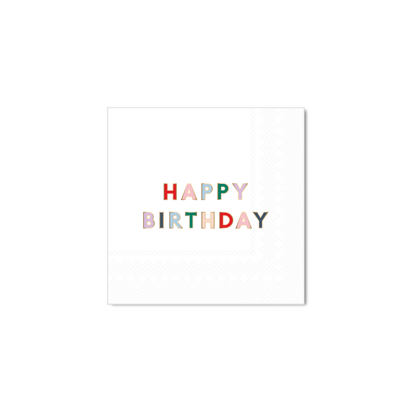 HAPPY BIRTHDAY beverage / cocktail napkins