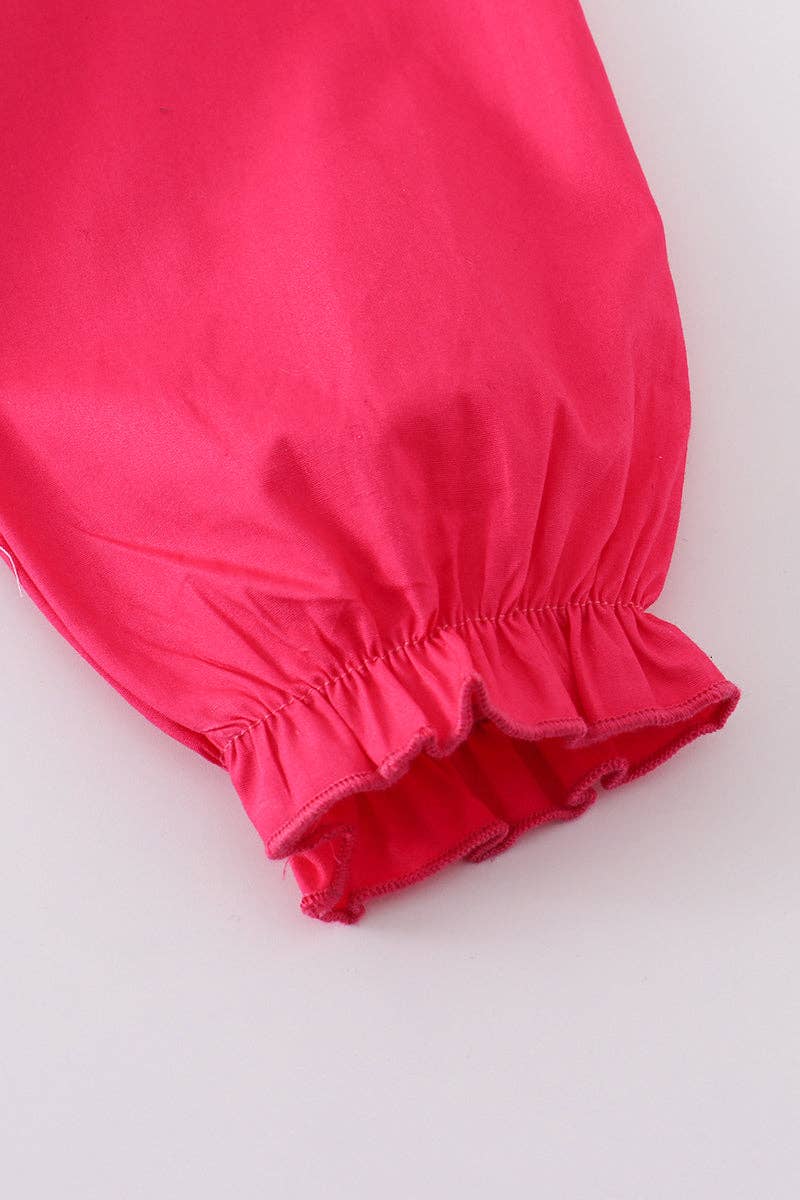 Pink heart smocked tutu dress