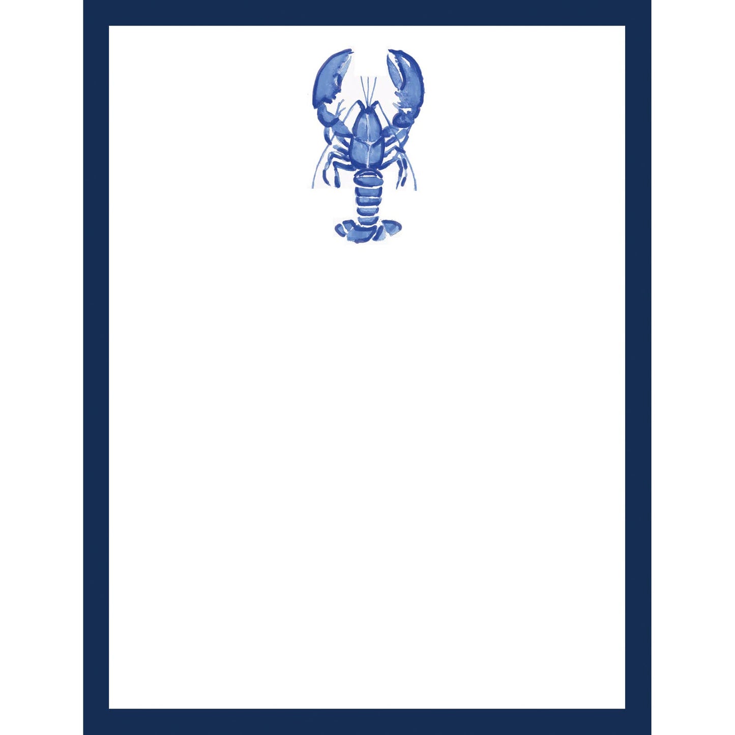 4.25 x 5.5 Blue Lobster Notepad