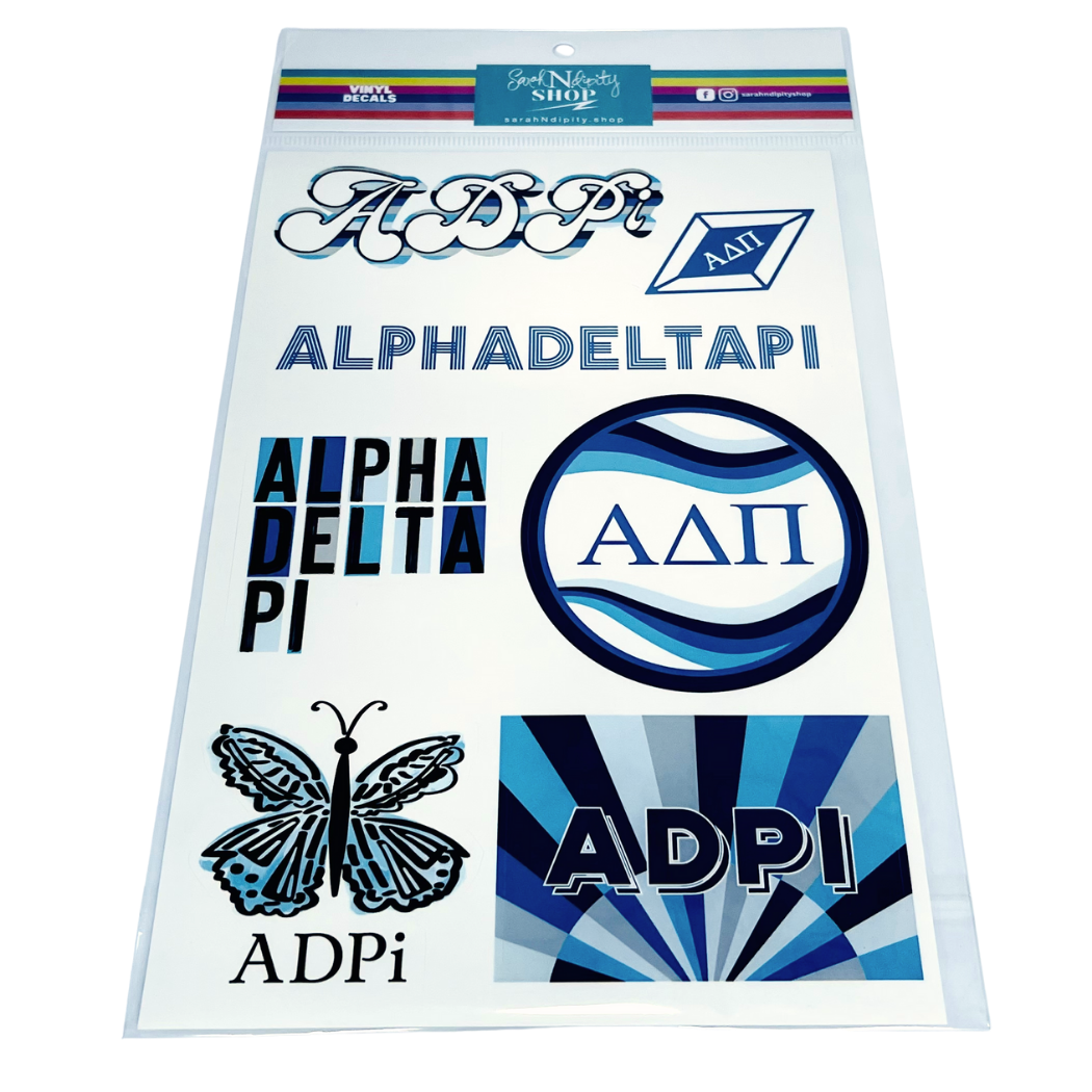 Sorority Vinyl Decal Sheets