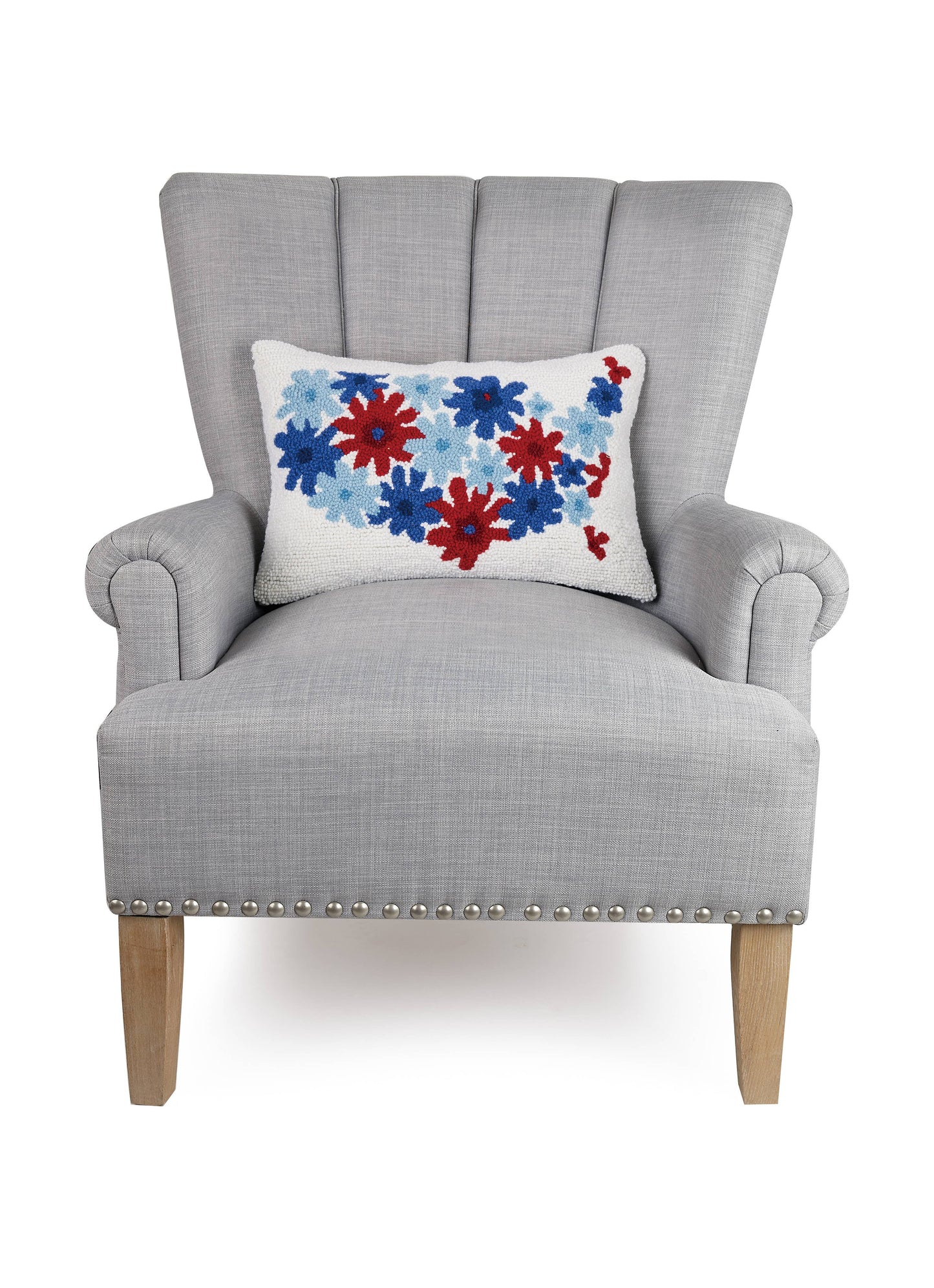 USA Flowers Pillow