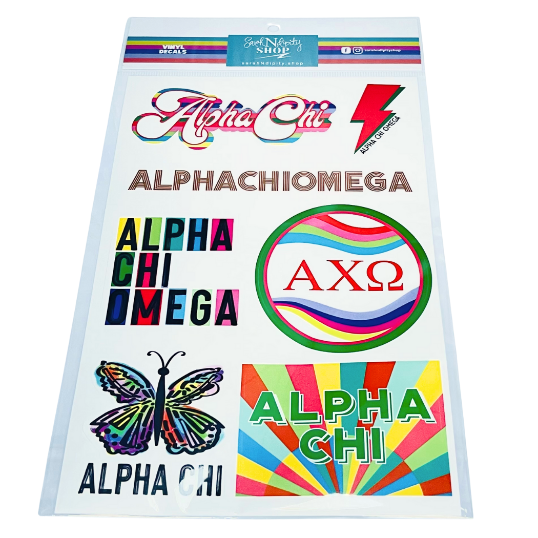 Sorority Vinyl Decal Sheets
