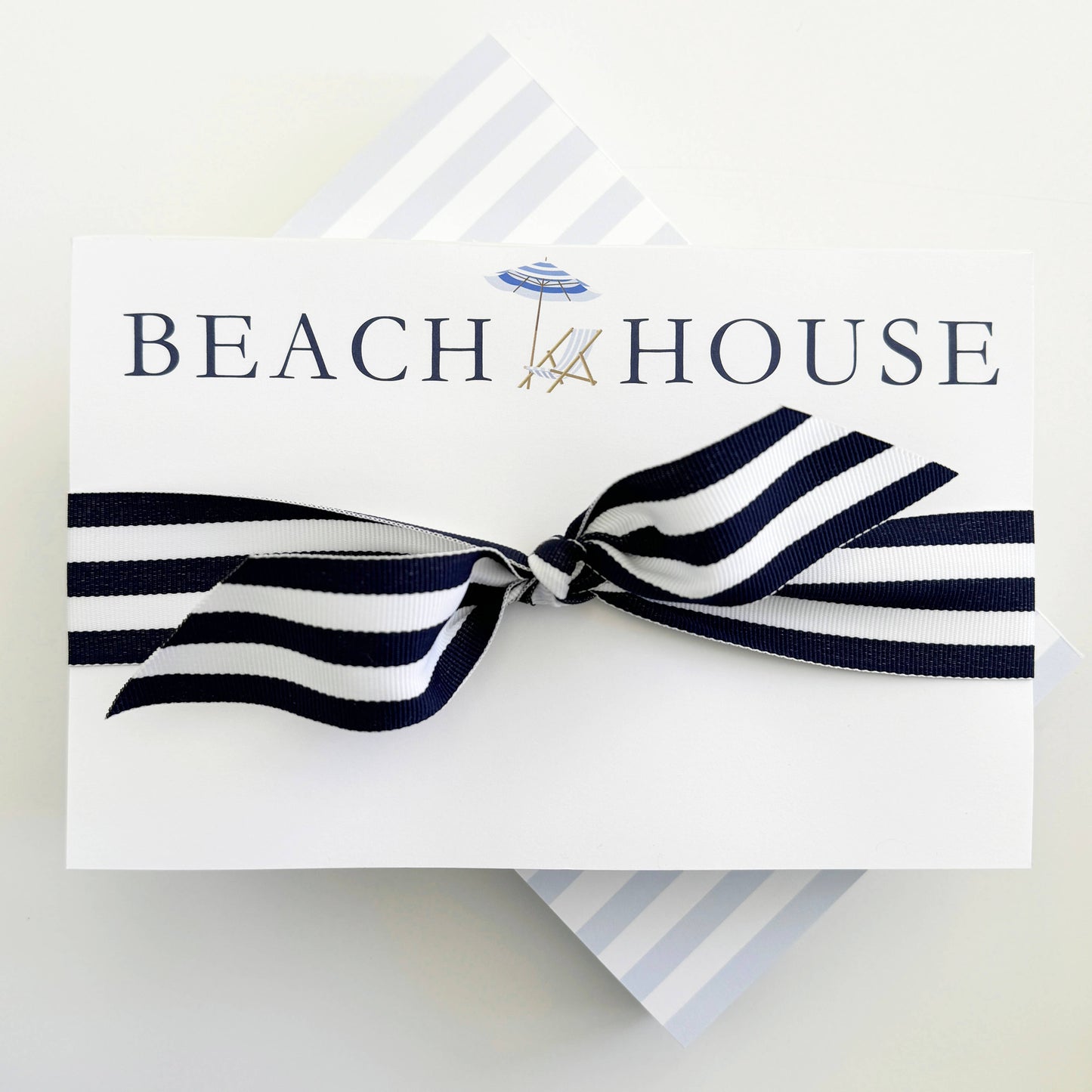 8.5x5.5 Beach House Umbrella Slab Notepad