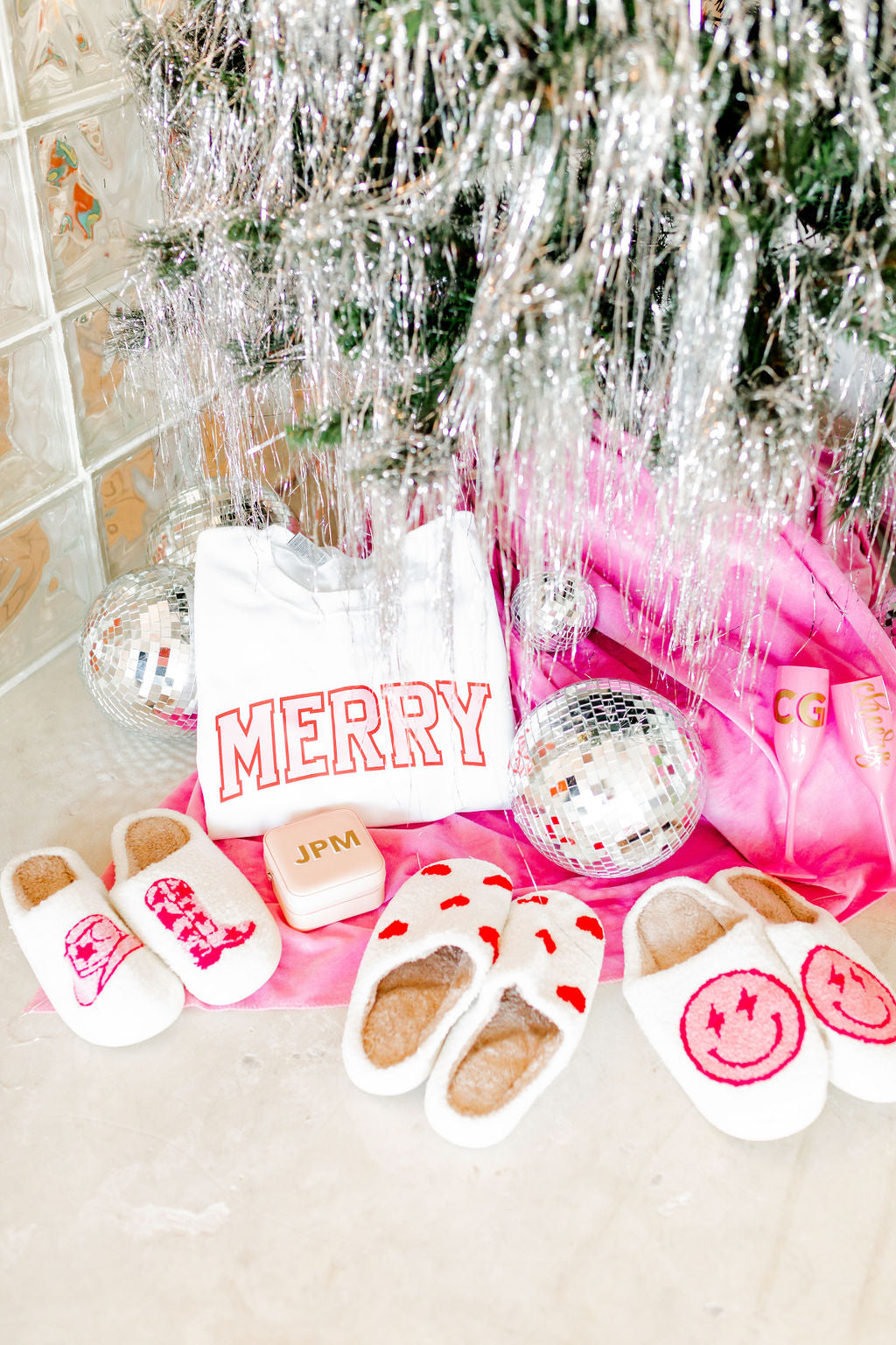 'Boot and Cowgirl Hat' Slippers