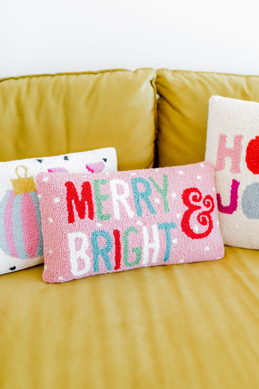 Merry And Bright Hook Pillow