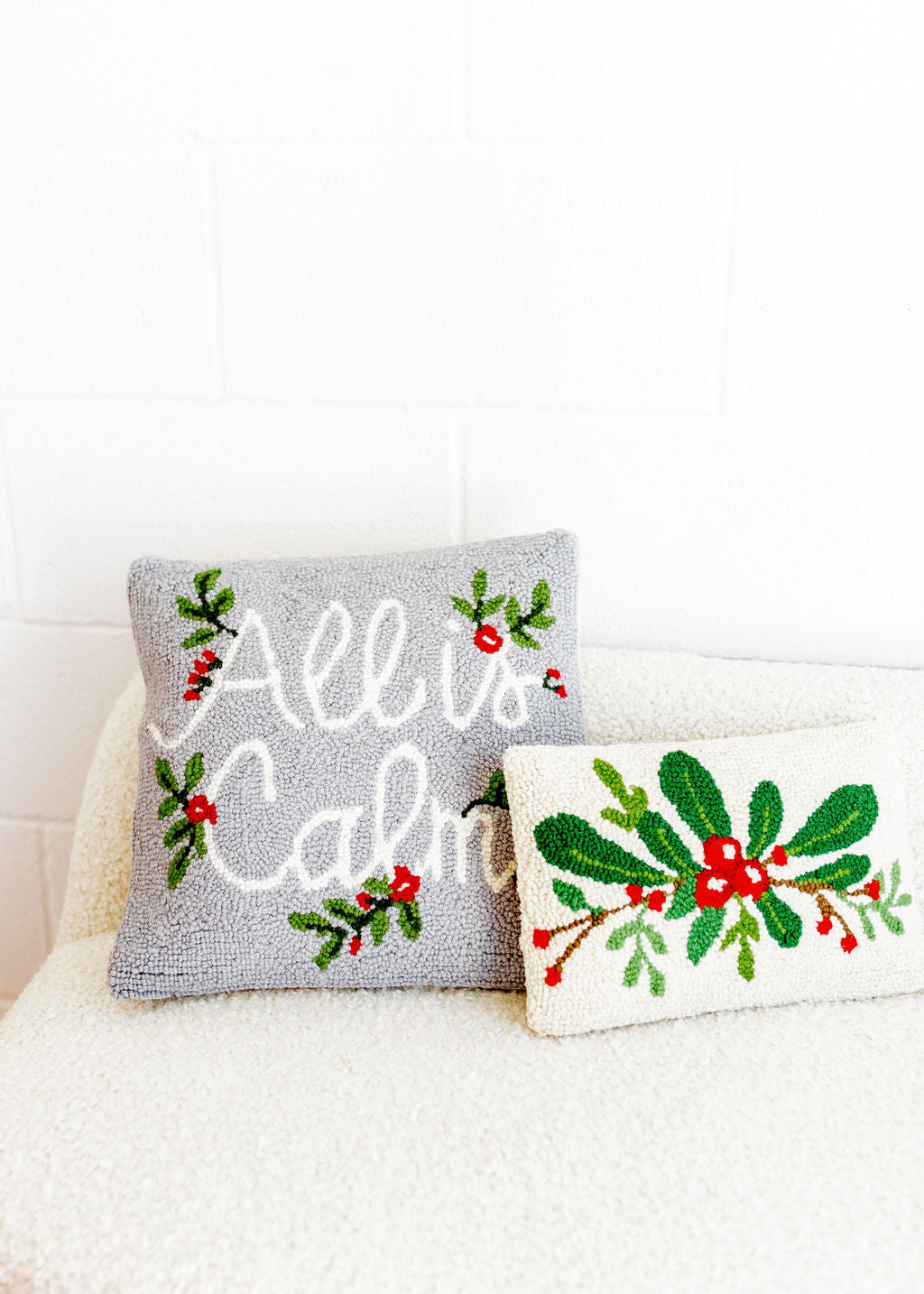 All Is Calm Hook Pillow