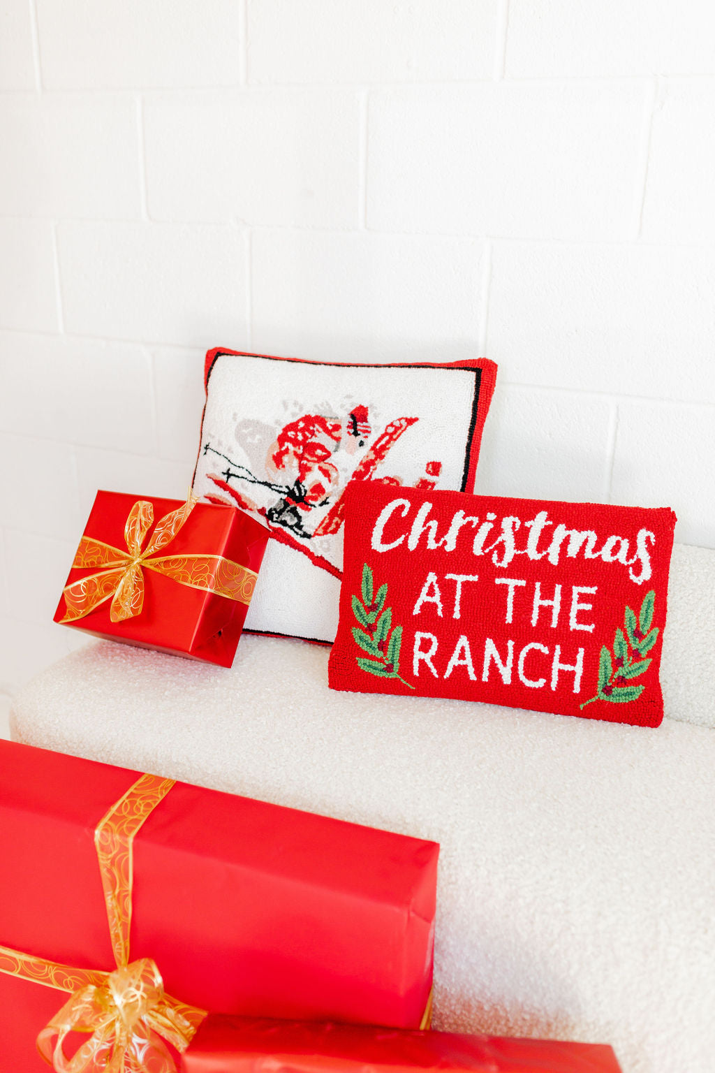 Christmas At The Ranch Hook Pillow