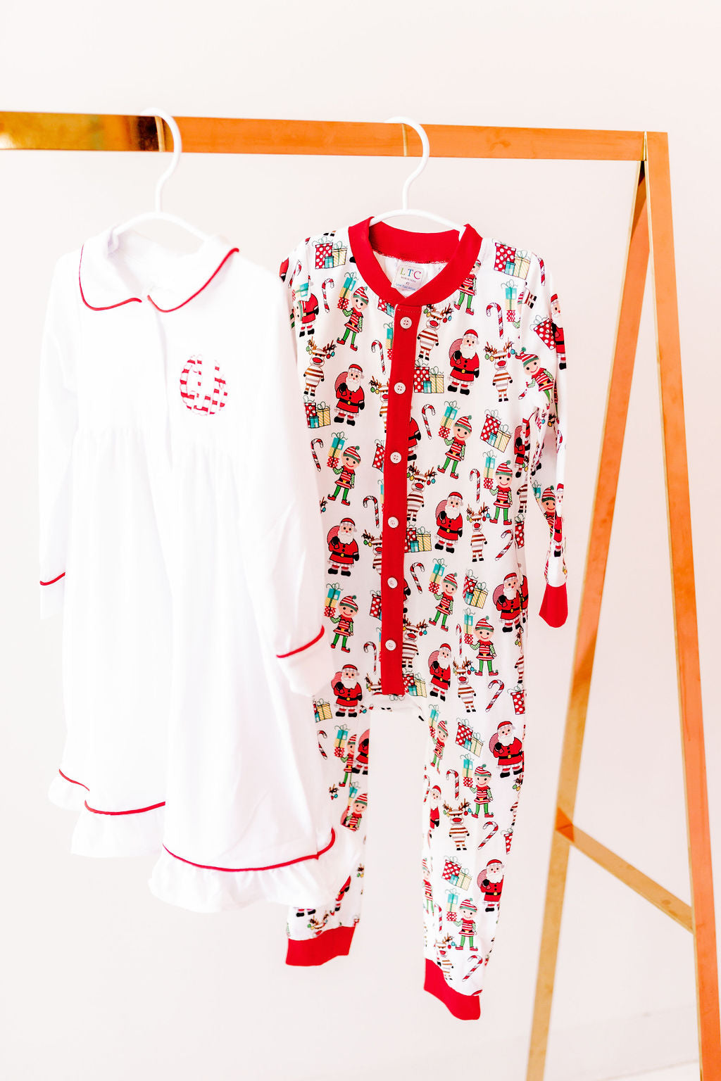 Kids Faux Flap Christmas Pajamas