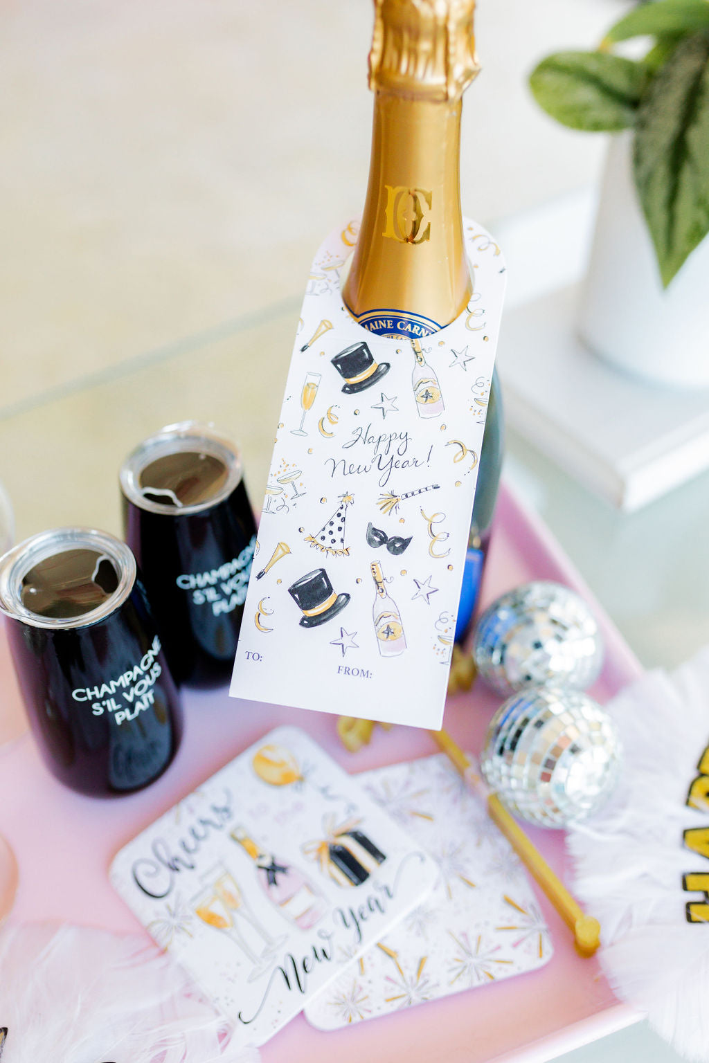 'Sil Vous Plait' Champagne Tumbler