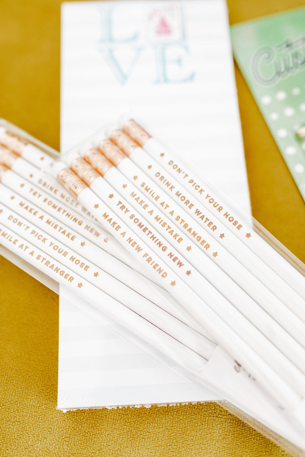 Engraved 'Advice' Pencils