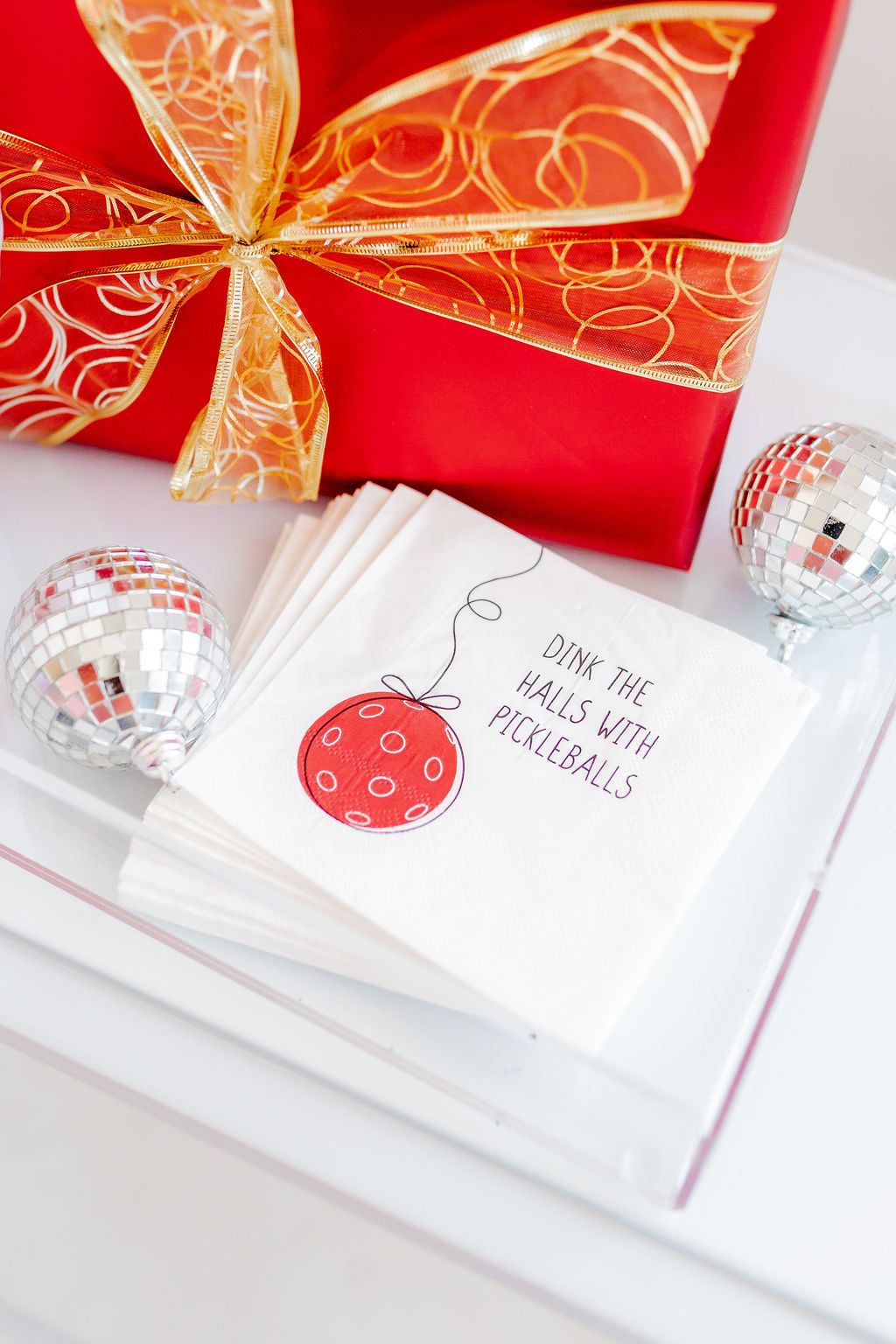 'Dink The Halls' Paper Napkins