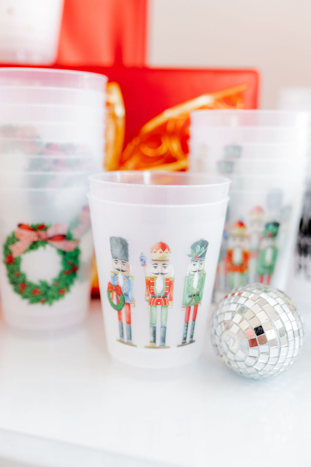 'Nutcrackers' Shatterproof Cups, Set of 8