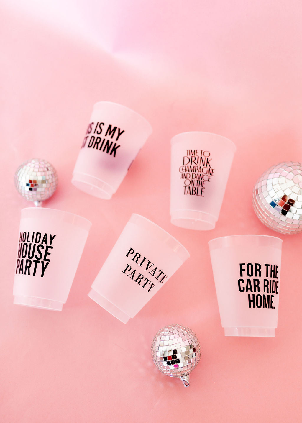 'This Is My Last Drink' Frosted Cups