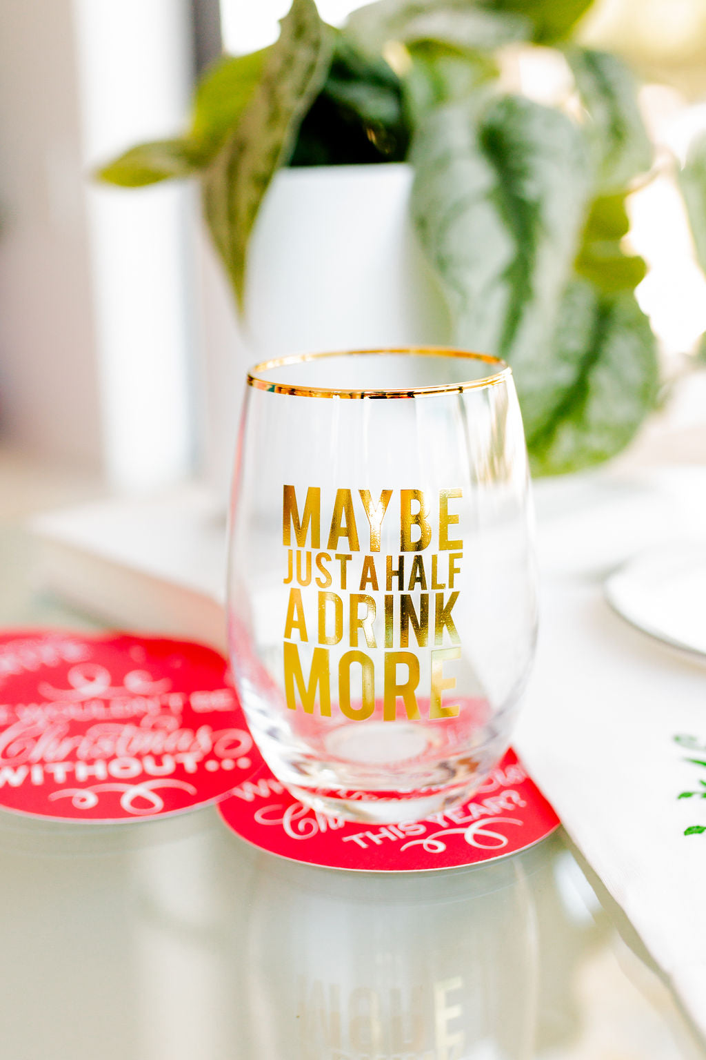 'Red Santa' Conversation Coasters
