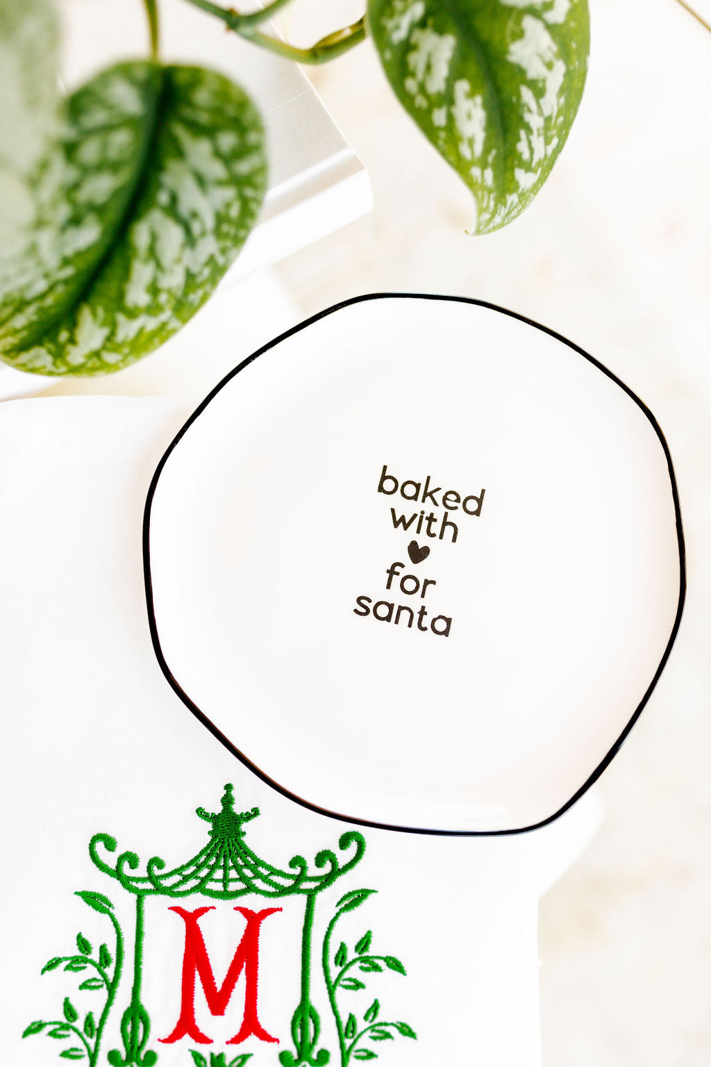 Ceramic 'For Santa' Plate