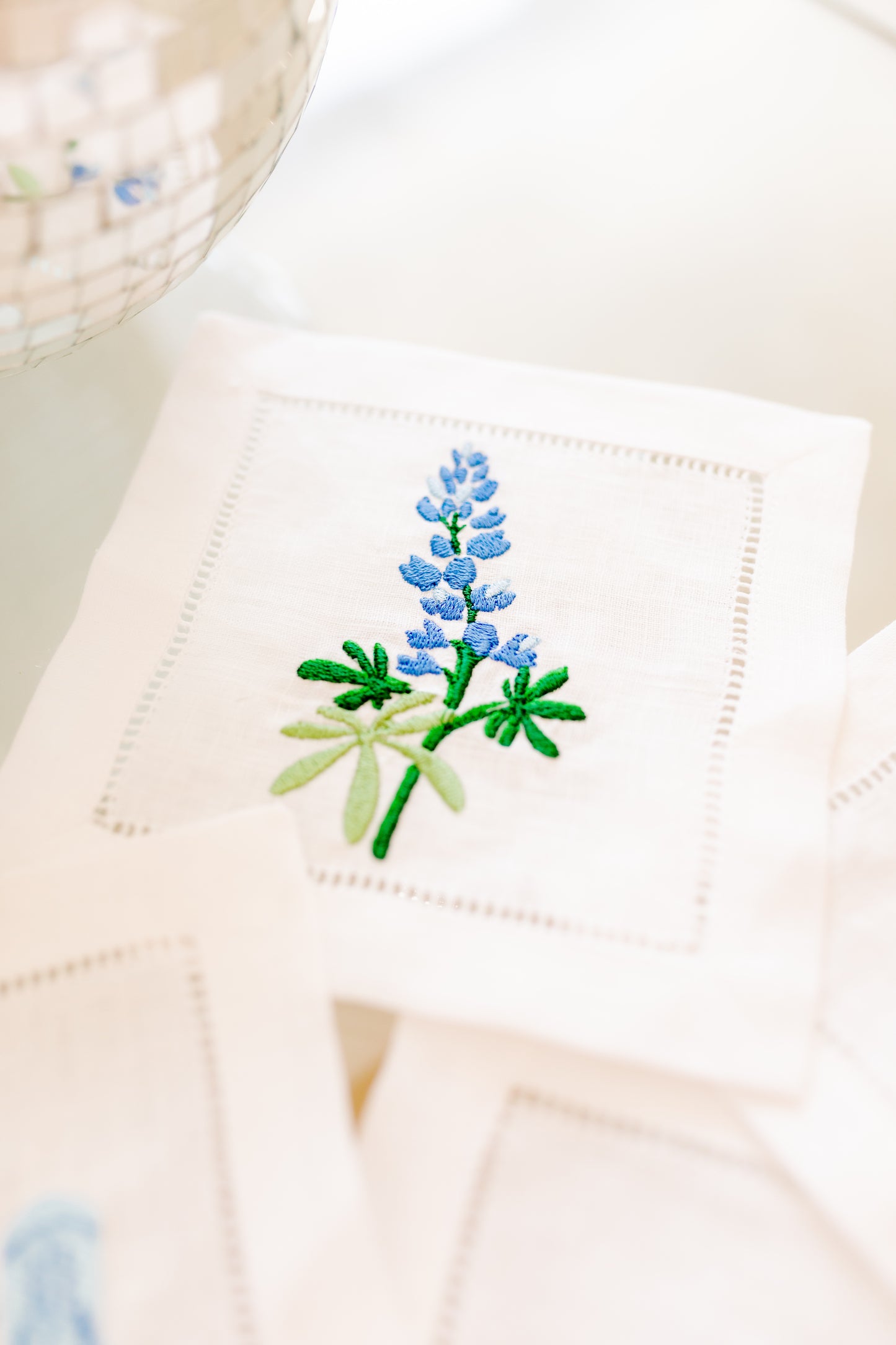 Texas Embroidered Cocktail Napkins