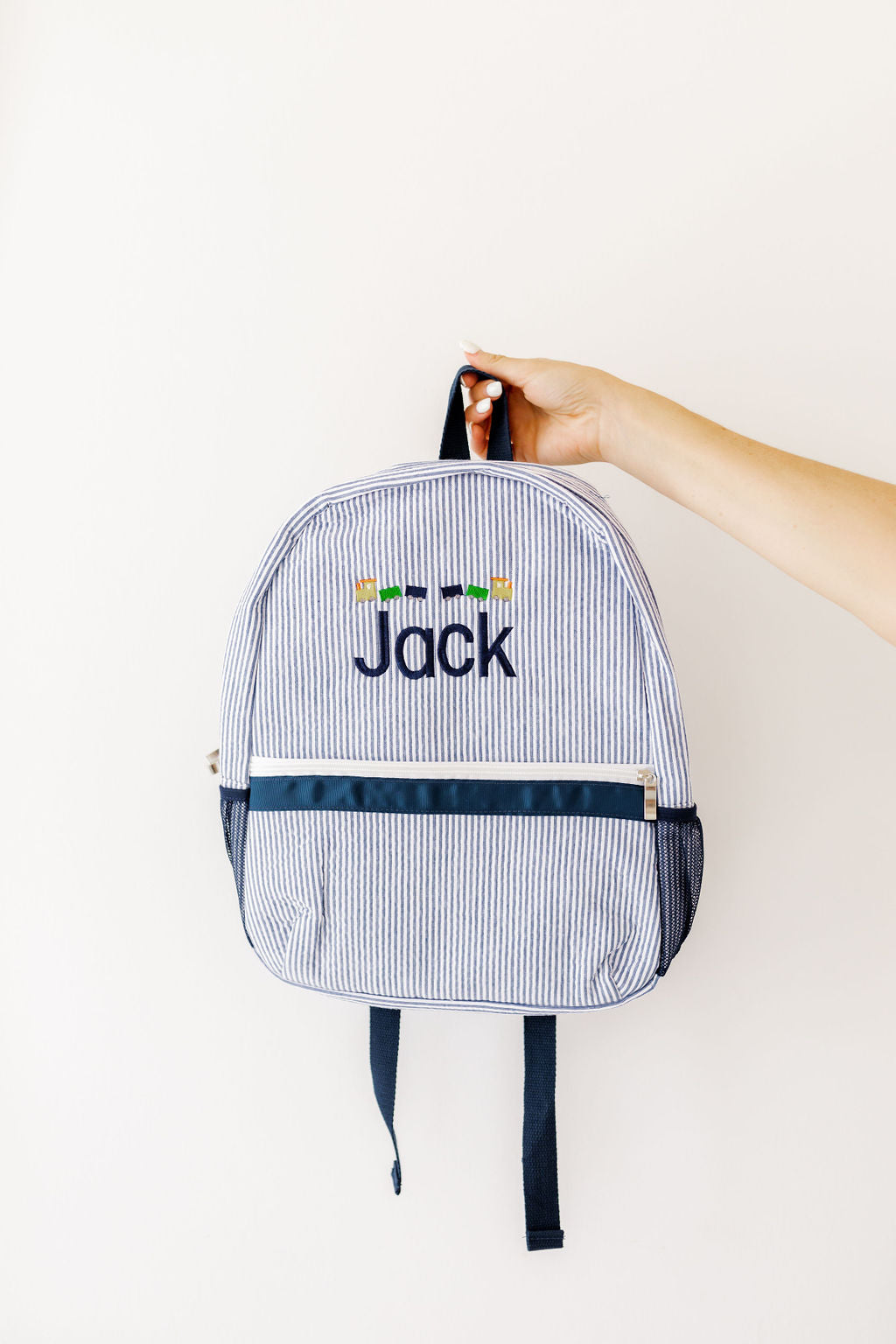 Kids Seersucker Backpack