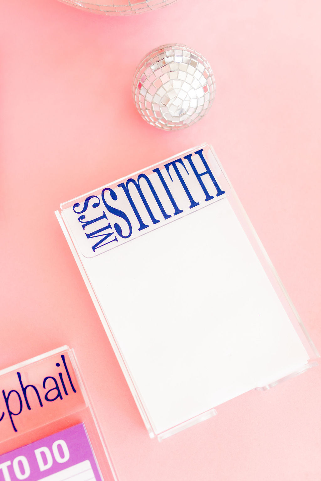 Acrylic Notepad (Includes Paper)