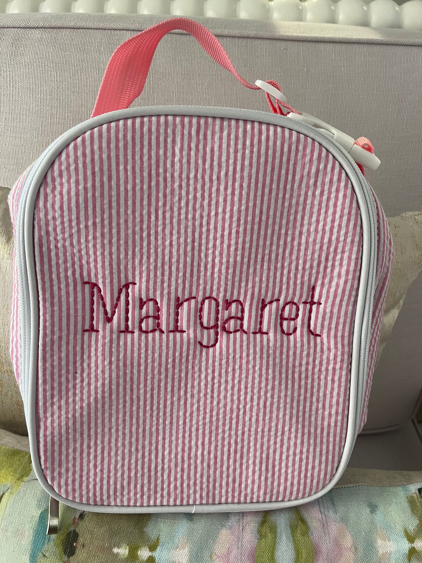 Kids Seersucker Lunch Box