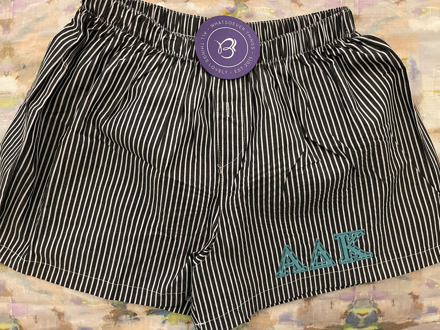 Striped Lounge Shorts - The Ella