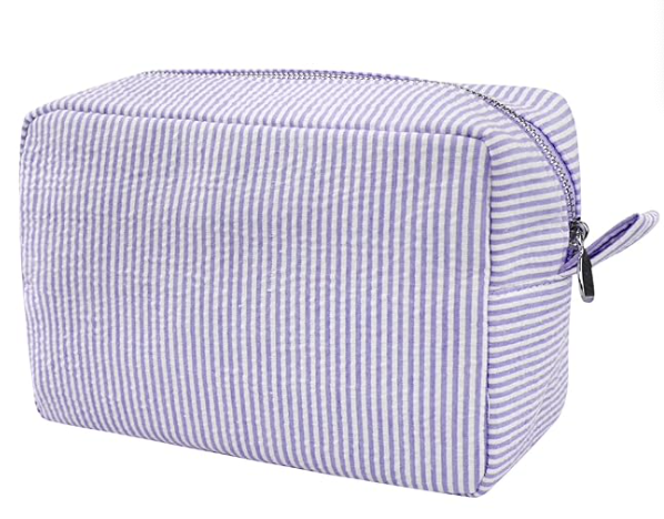 Seersucker Cosmetic Bag