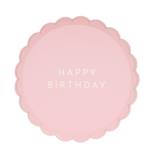 HAPPY BIRTHDAY dessert plates
