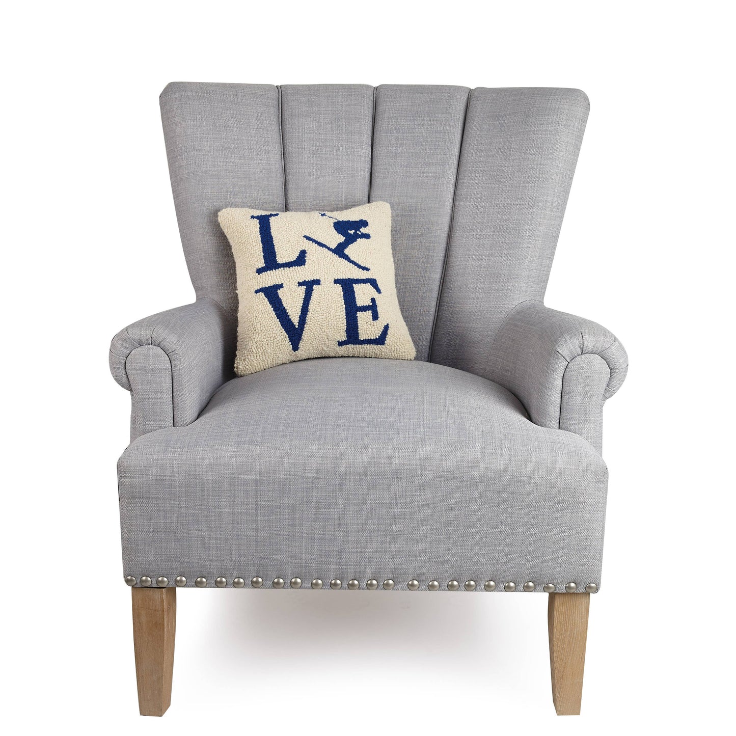Love Ski Hook Pillow