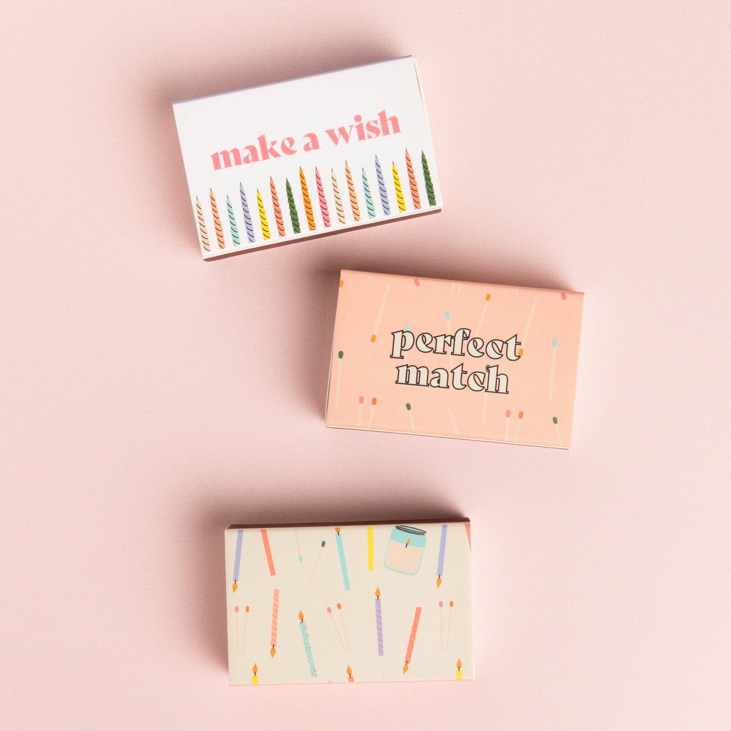 Decorative Matchbox with Colorful Matchsticks: Make A Wish