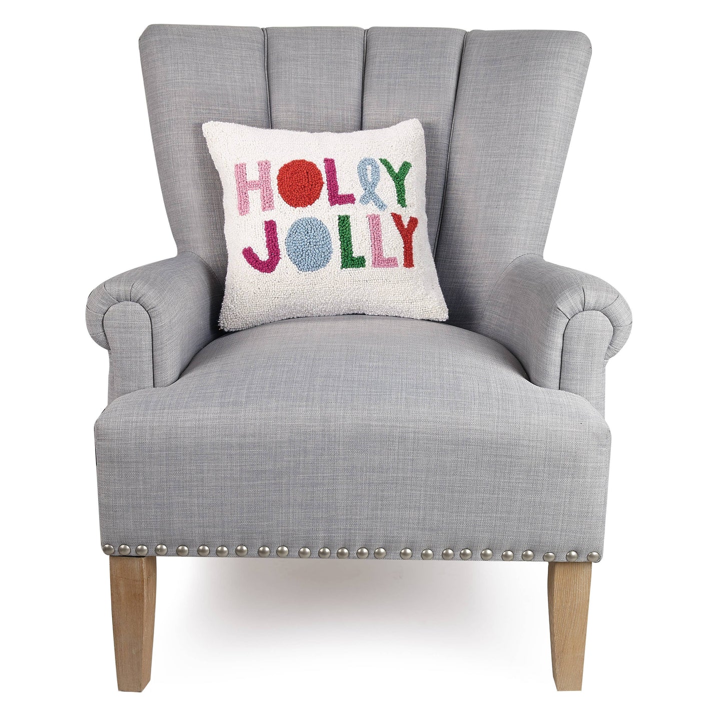 Holly Jolly Hook Pillow
