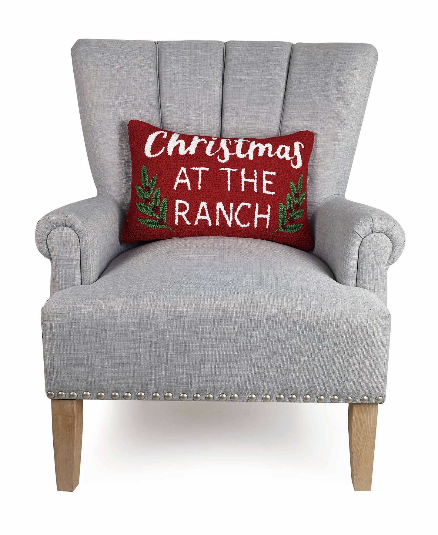 Christmas At The Ranch Hook Pillow