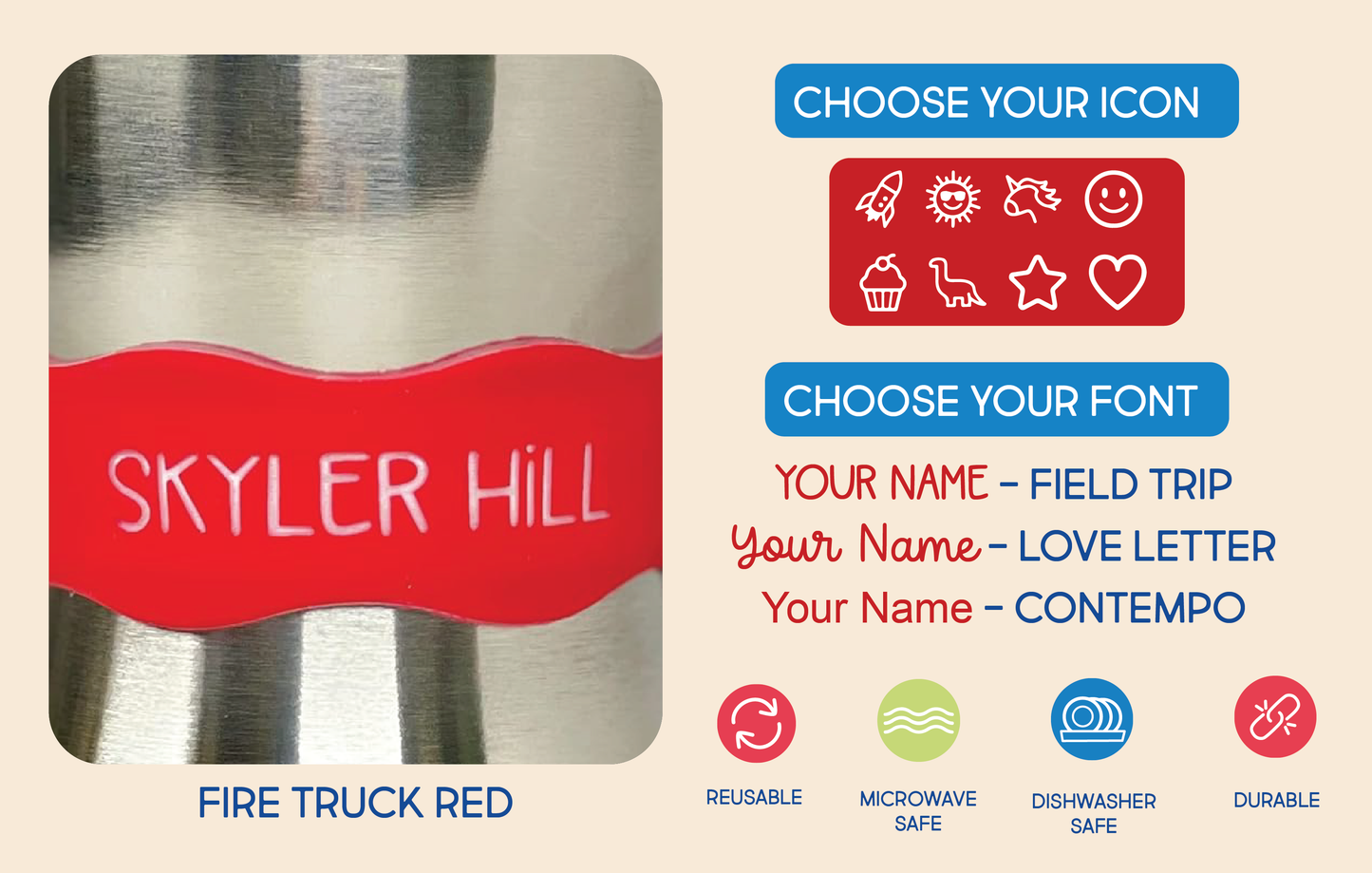 Orbit Labels® 2.0 (Pack of 4 Labels): Field Trip / Star / Flamingo Pink