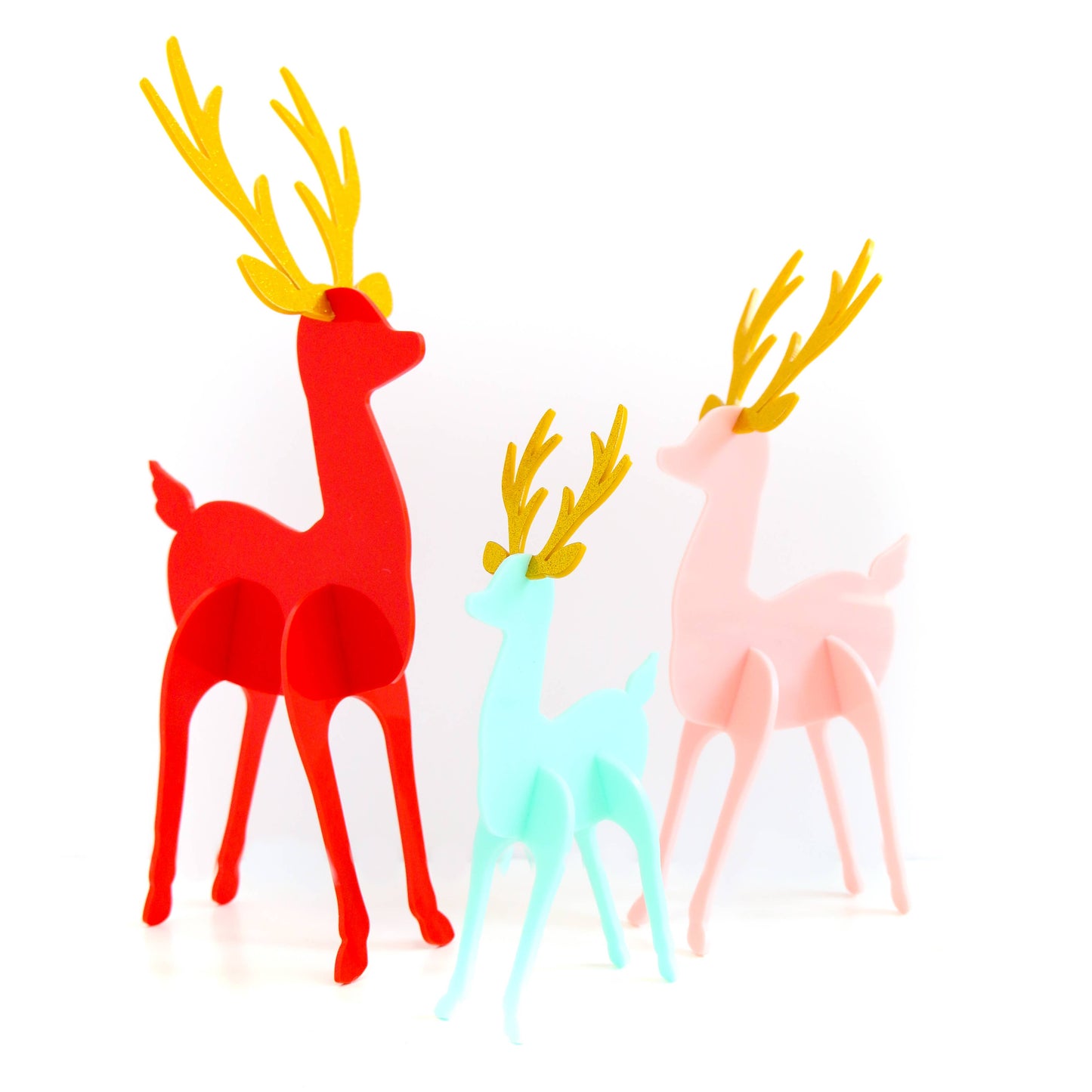 Acrylic Reindeer Set