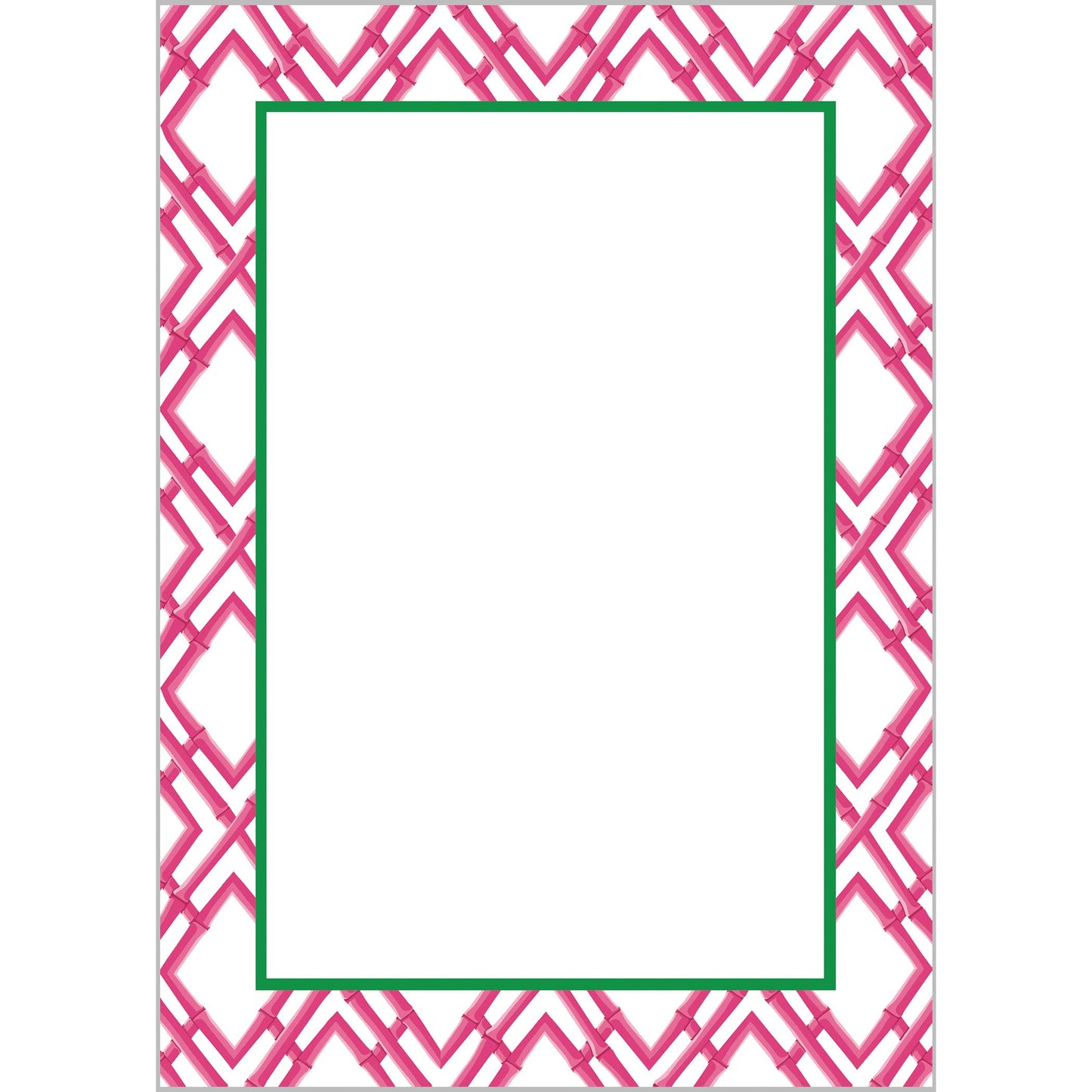 'Bamboo Trellis' Notepad
