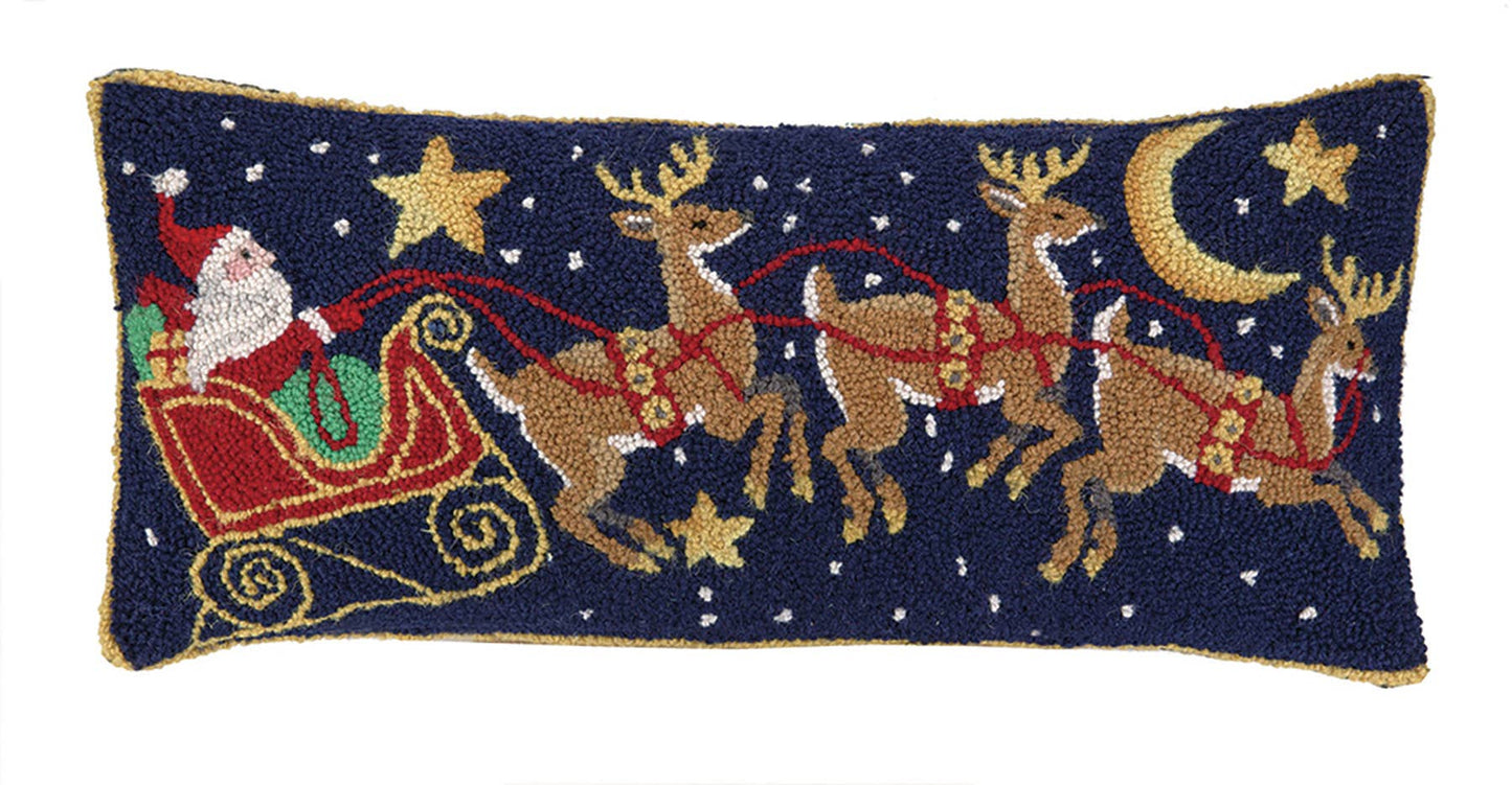 Santa & Reindeer Hook Pillow