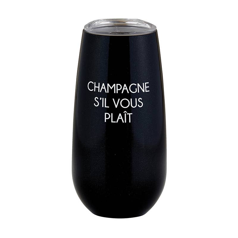'Sil Vous Plait' Champagne Tumbler