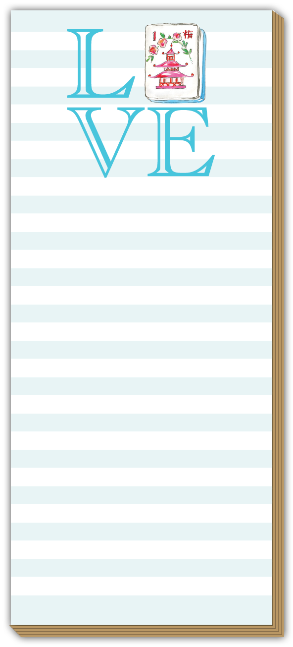 'Love Mahjong' Skinny NotePad