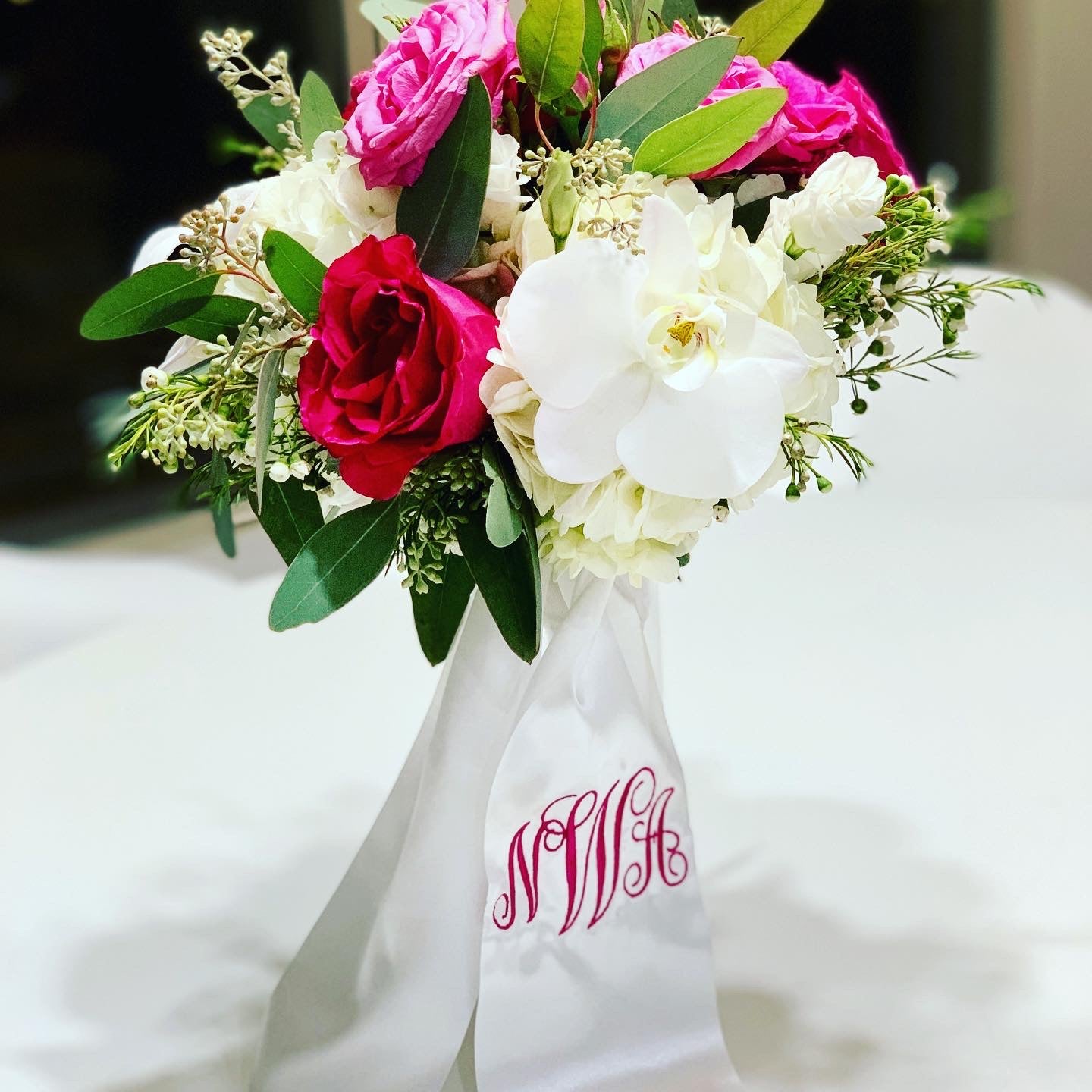 Monogrammed Bouquet Sash