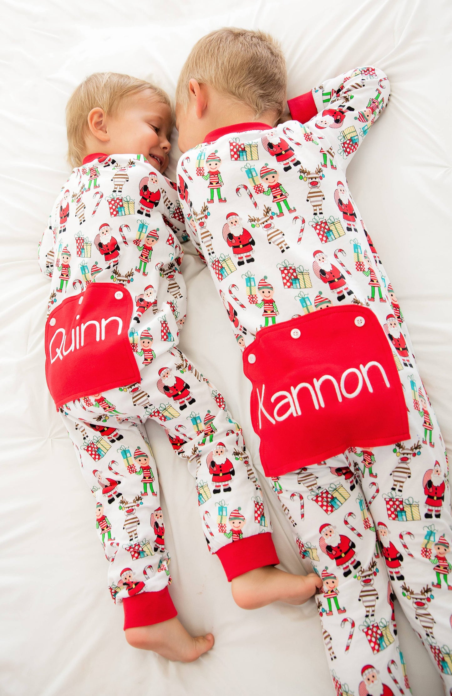 Kids Faux Flap Christmas Pajamas