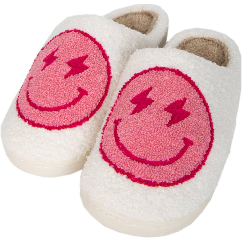 'Happy' Smiley Face Slippers