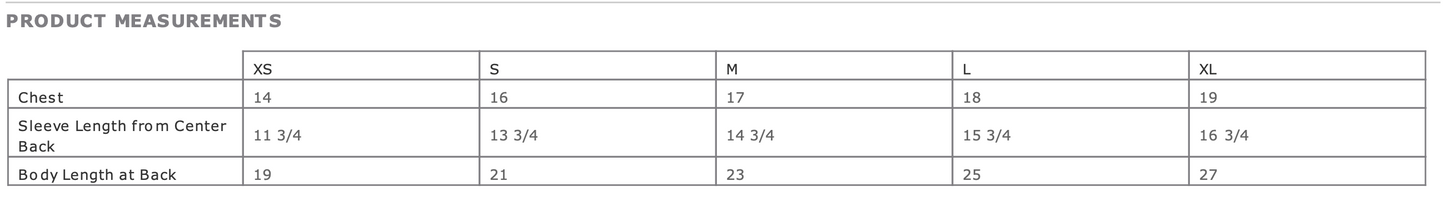 Tie Dye Sizing
