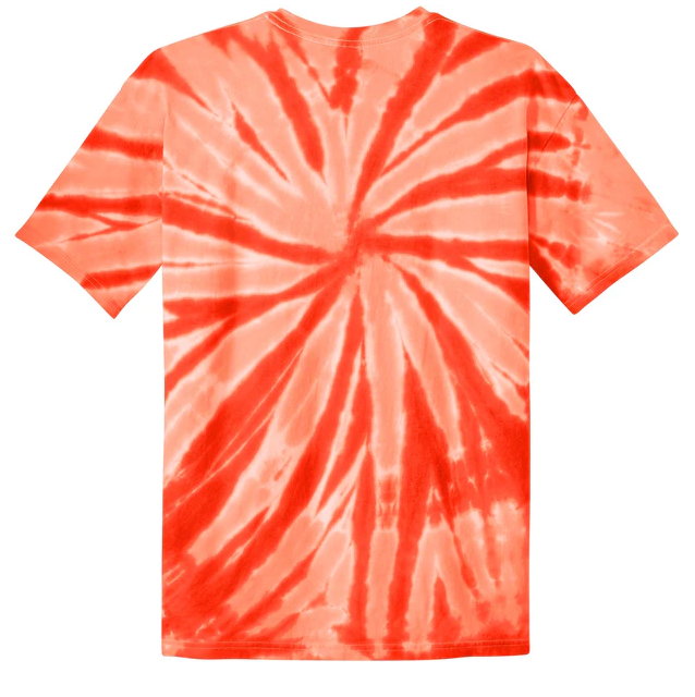 Tie Dye Short Sleeve T-Shirt (Youth) with design - great for camp!