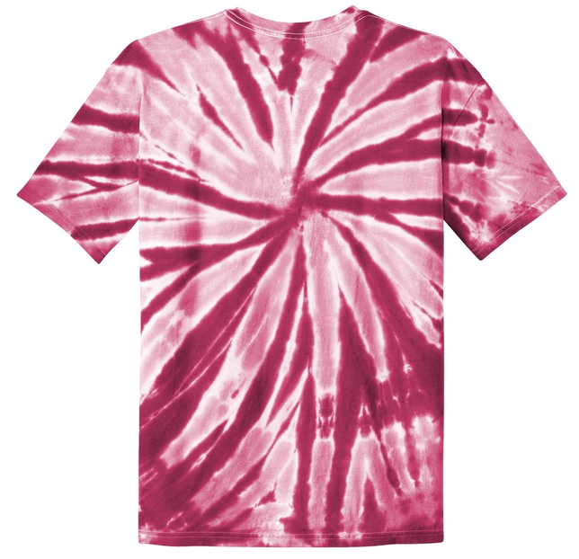 Tie Dye Short Sleeve T-Shirt (Youth) with design - great for camp!